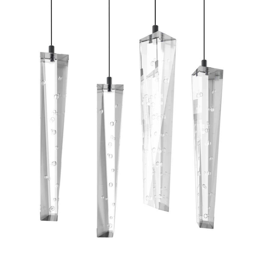 Eglo - Led Dimmable κρεμαστό φωτιστικό οροφής 6xLED/4,2W/230V 3000K διαφανή