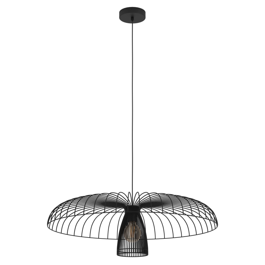 Eglo - Κρεμαστό φωτιστικό οροφής 1xE27/60W/230V διάμετρος 77 cm μαύρο