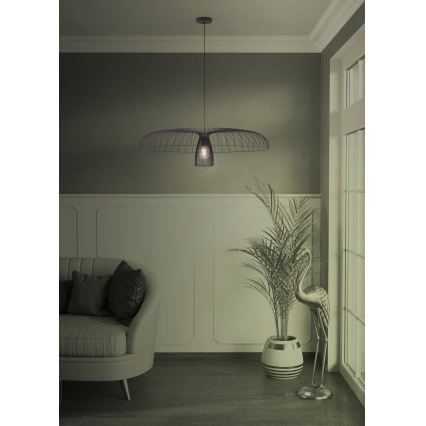 Eglo - Κρεμαστό φωτιστικό οροφής 1xE27/60W/230V διάμετρος 98,5 cm μαύρο