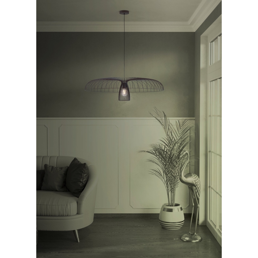 Eglo - Κρεμαστό φωτιστικό οροφής 1xE27/60W/230V διάμετρος 98,5 cm μαύρο