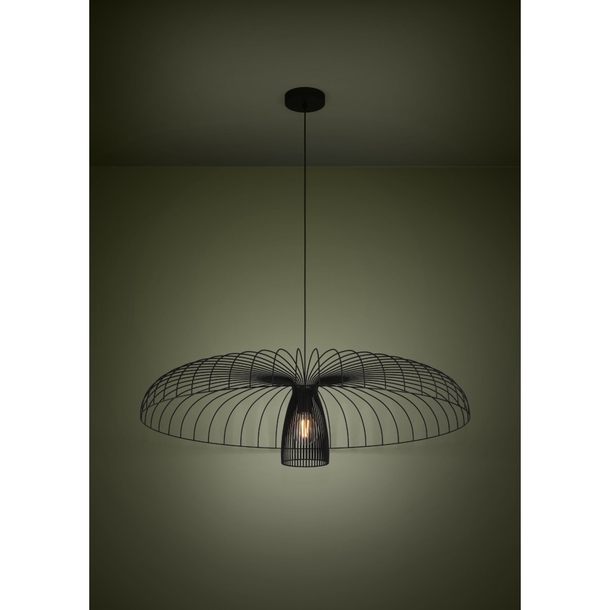 Eglo - Κρεμαστό φωτιστικό οροφής 1xE27/60W/230V διάμετρος 98,5 cm μαύρο