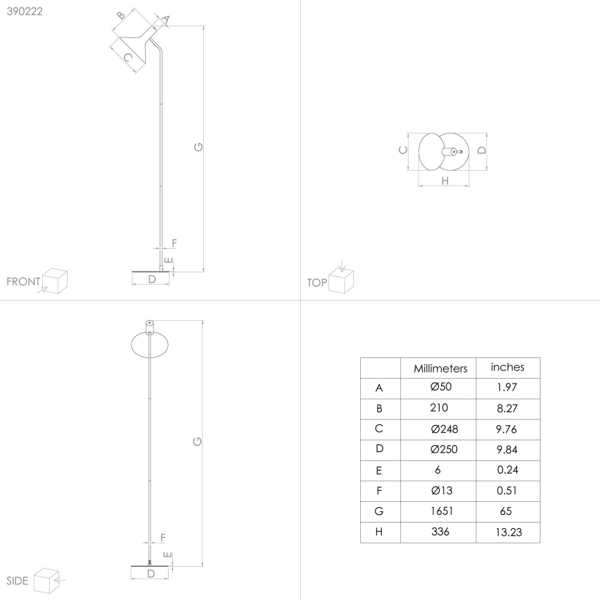 Eglo - Επιδαπέδιο φωτιστικό 1xE27/28W/230V μαύρο