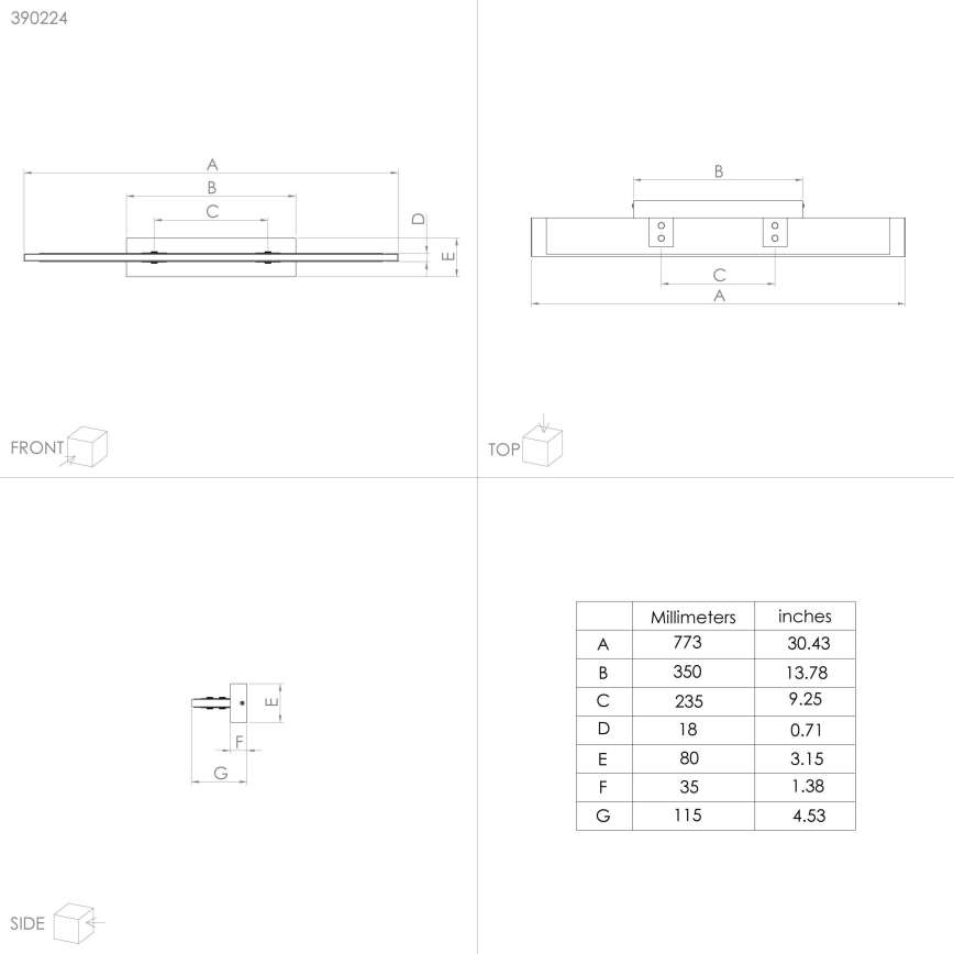 Eglo - LED Dimmable φωτιστικό οροφής LED/27W/230V 3000K μαύρο/καφέ