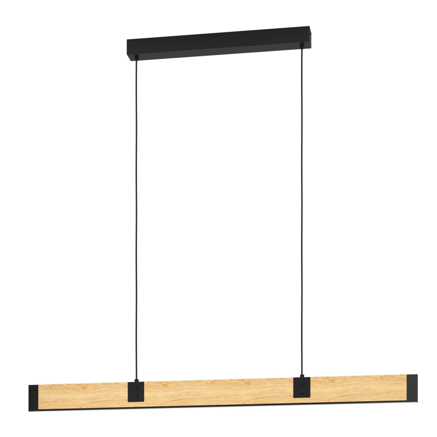 Eglo - Led Dimmable κρεμαστό φωτιστικό οροφής LED/28,8W/230V 3000K μαύρο/καφέ