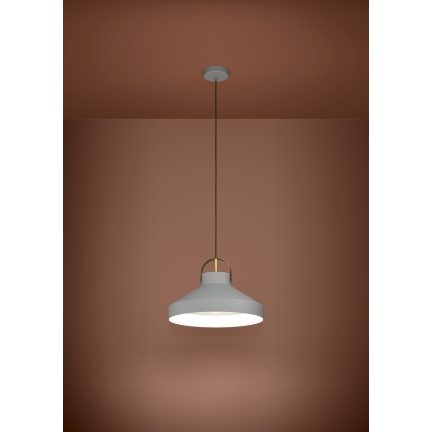 Eglo - Κρεμαστό φωτιστικό οροφής 1xE27/40W/230V γκρι