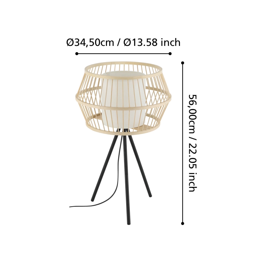 Eglo - Eπιτραπέζιο φωτιστικό 1xE27/40W/230V μπαμπού