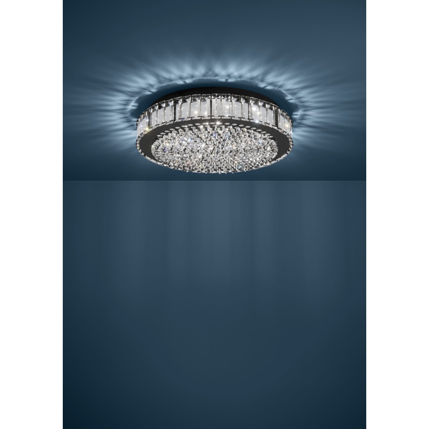 Eglo - LED Dimmable φωτιστικό οροφής LED/23,5W/230V 4000K μαύρο
