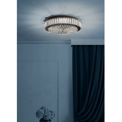 Eglo - LED Dimmable φωτιστικό οροφής LED/23,5W/230V 4000K μαύρο