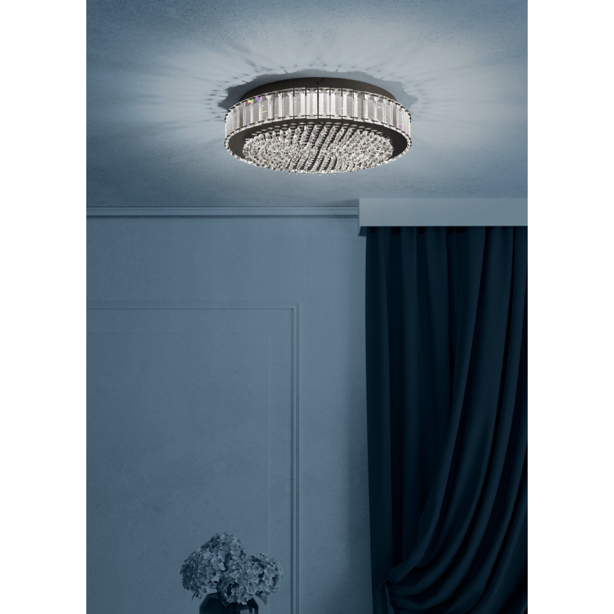 Eglo - LED Dimmable φωτιστικό οροφής LED/23,5W/230V 4000K μαύρο