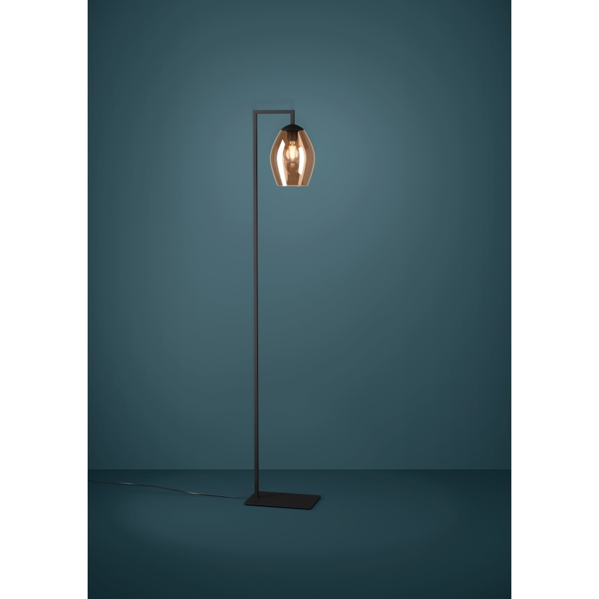 Eglo - Επιδαπέδιο φωτιστικό 1xE27/40W/230V καφέ