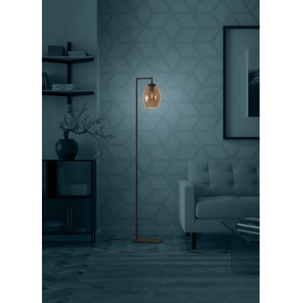 Eglo - Επιδαπέδιο φωτιστικό 1xE27/40W/230V καφέ
