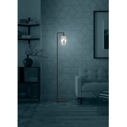 Eglo - Επιδαπέδιο φωτιστικό 1xE27/40W/230V φιμέ