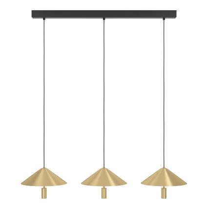 Eglo - Led Dimmable κρεμαστό φωτιστικό οροφής 3xLED/12W/230V 3000K χρυσό