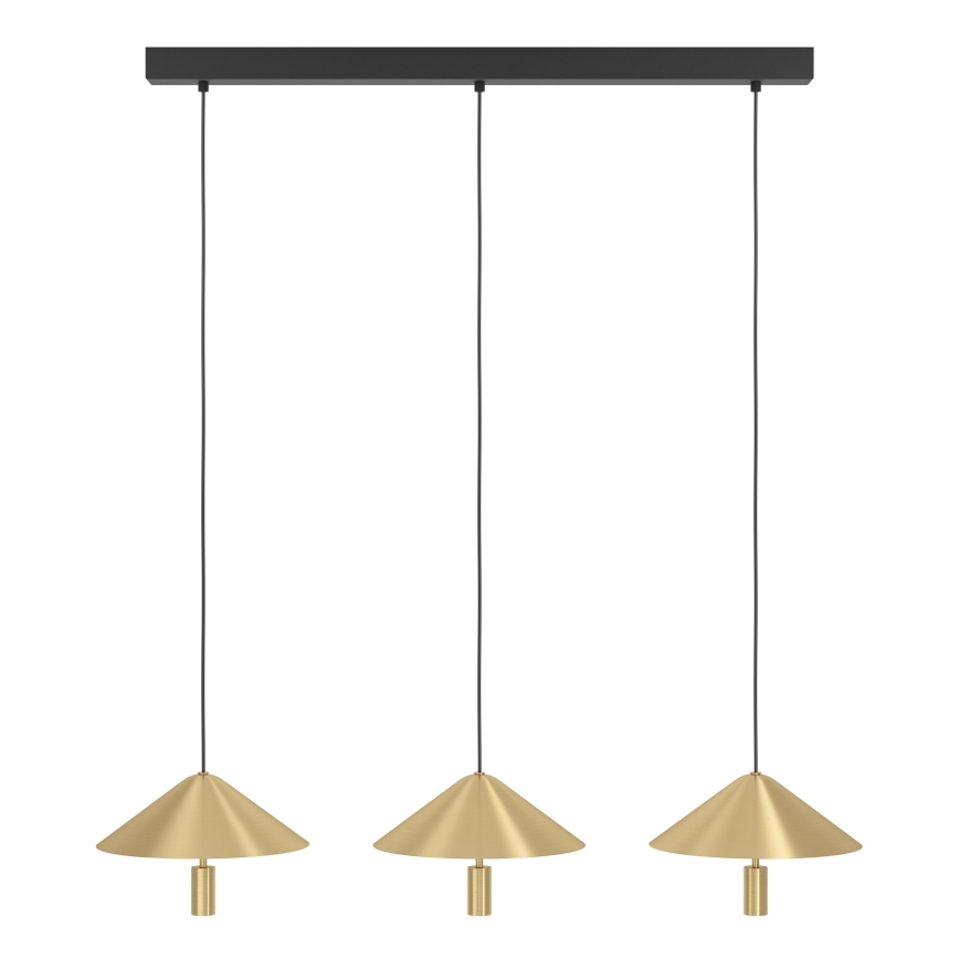 Eglo - Led Dimmable κρεμαστό φωτιστικό οροφής 3xLED/12W/230V 3000K χρυσό