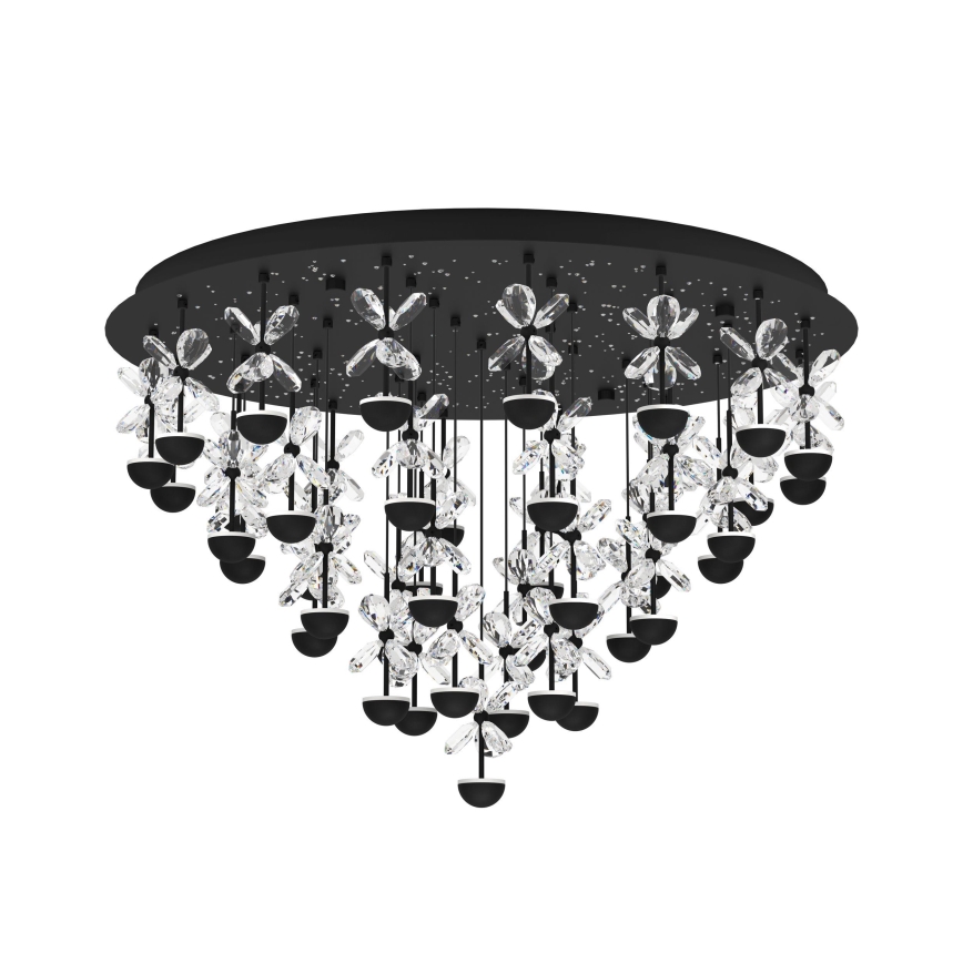Eglo - LED Dimmable φωτιστικό οροφής LED/77,4W/230V 3000K μαύρο