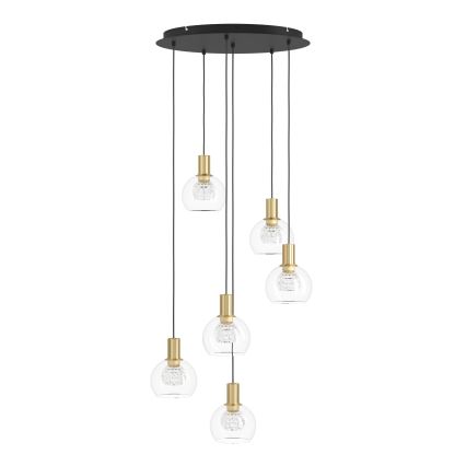 Eglo 390279 - Led Dimmable κρεμαστό φωτιστικό οροφής 6xLED/5,4W/230V 3000K διάμετρος 54 cm χρυσό