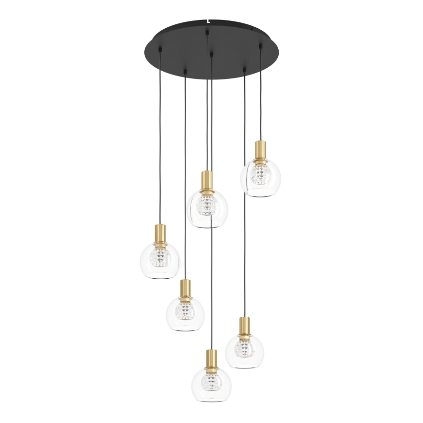 Eglo 390279 - Led Dimmable κρεμαστό φωτιστικό οροφής 6xLED/5,4W/230V 3000K διάμετρος 54 cm χρυσό