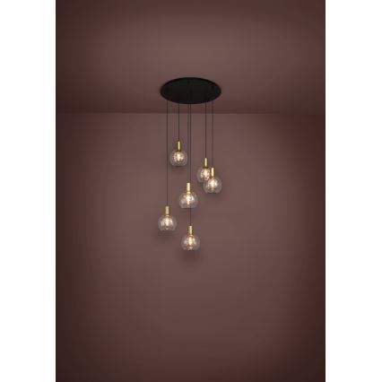 Eglo 390279 - Led Dimmable κρεμαστό φωτιστικό οροφής 6xLED/5,4W/230V 3000K διάμετρος 54 cm χρυσό