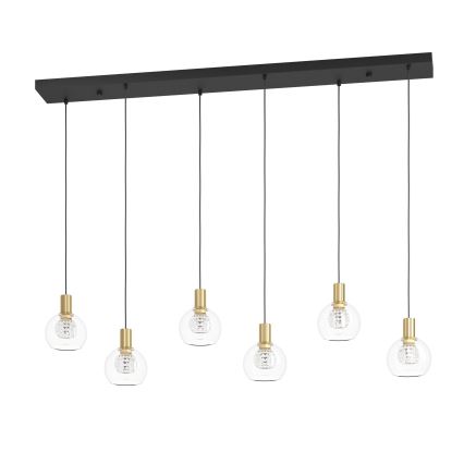 Eglo - Led Dimmable κρεμαστό φωτιστικό οροφής 6xLED/5,4W/230V 3000K χρυσό
