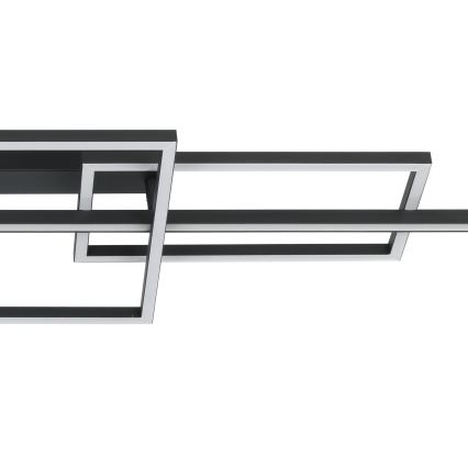 Eglo - Πλαφονιέρα οροφής ντιμαριζόμενη LED LED/34,5W/230V 3000K μαύρο