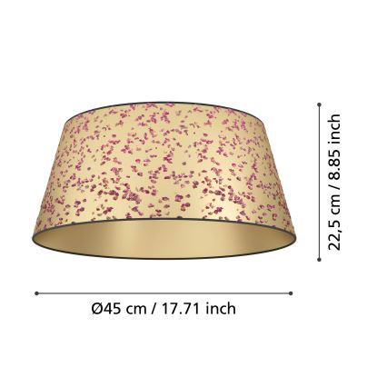 Eglo - Φωτιστικό οροφής 1xE27/25W/230V χρυσό/ροζ