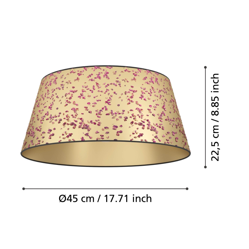 Eglo - Φωτιστικό οροφής 1xE27/25W/230V χρυσό/ροζ