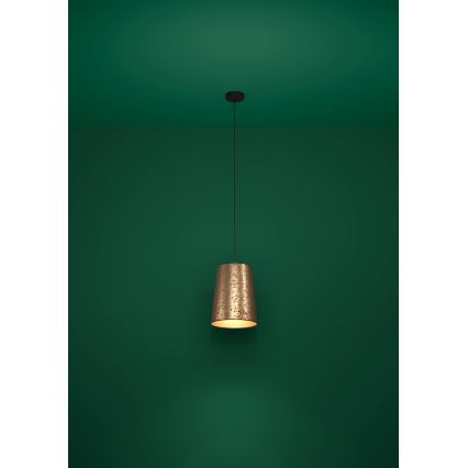 Eglo - Κρεμαστό φωτιστικό οροφής 1xE27/25W/230V χρυσό/ροζ