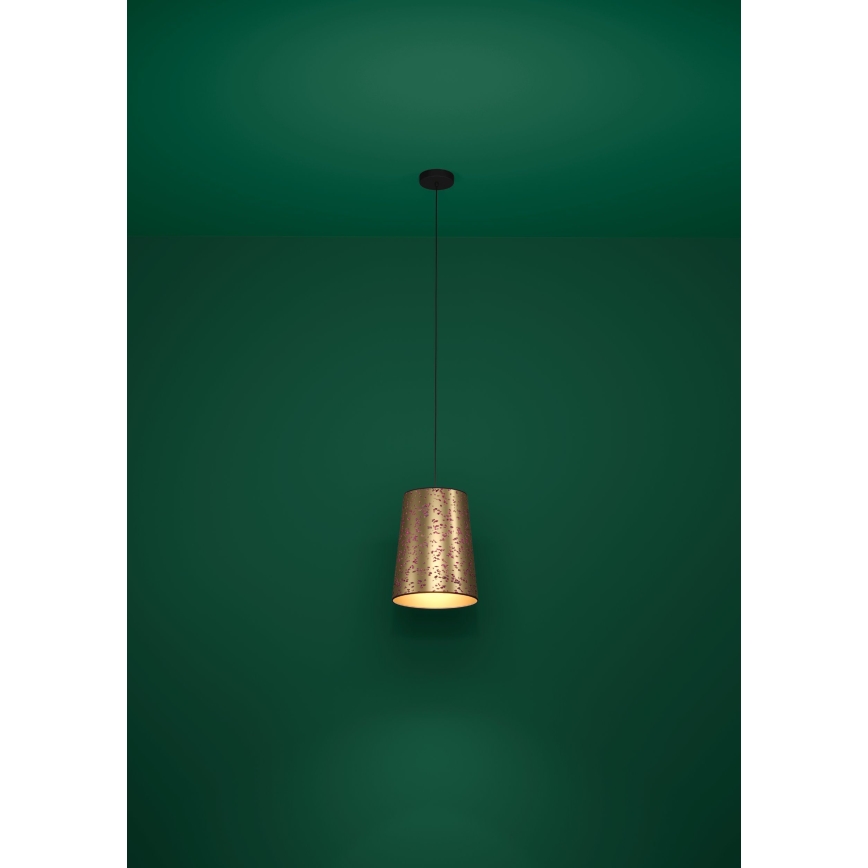 Eglo - Κρεμαστό φωτιστικό οροφής 1xE27/25W/230V χρυσό/ροζ