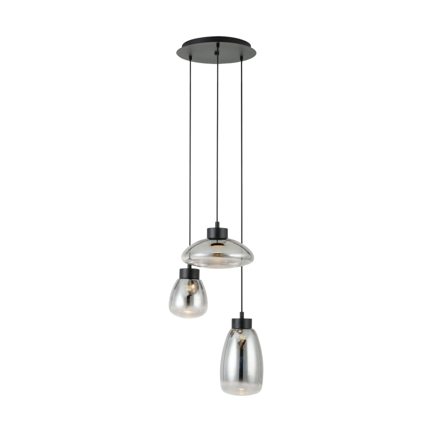 Eglo - Led Dimmable κρεμαστό φωτιστικό οροφής 3xLED/5,4W/230V 2700K φιμέ