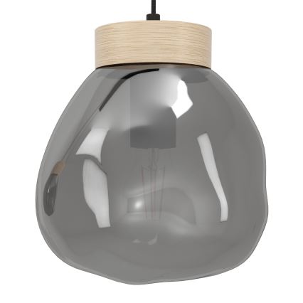 Eglo - Κρεμαστό φωτιστικό οροφής 3xE27/40W/230V φιμέ