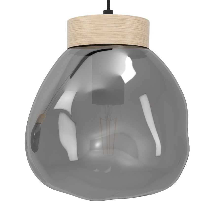 Eglo - Κρεμαστό φωτιστικό οροφής 3xE27/40W/230V φιμέ