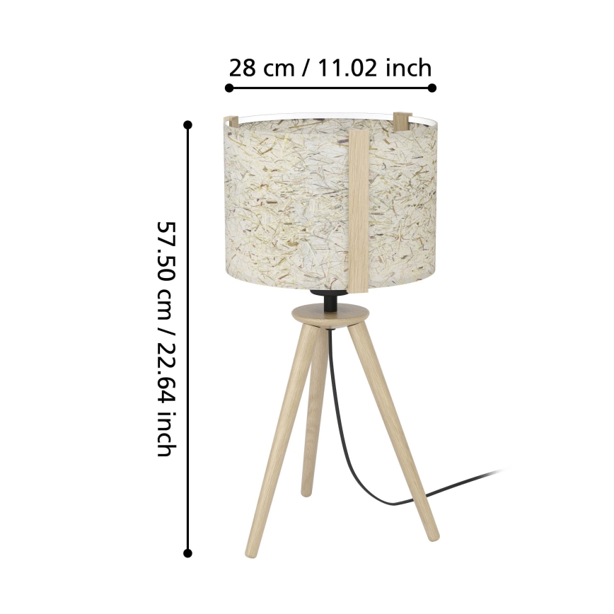 Eglo - Eπιτραπέζιο φωτιστικό 1xE27/25W/230V μπεζ