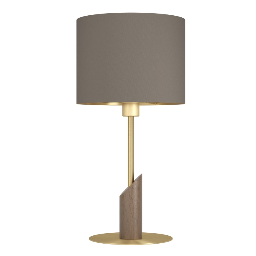 Eglo - Eπιτραπέζιο φωτιστικό 1xE27/40W/230V καφέ/χρυσό