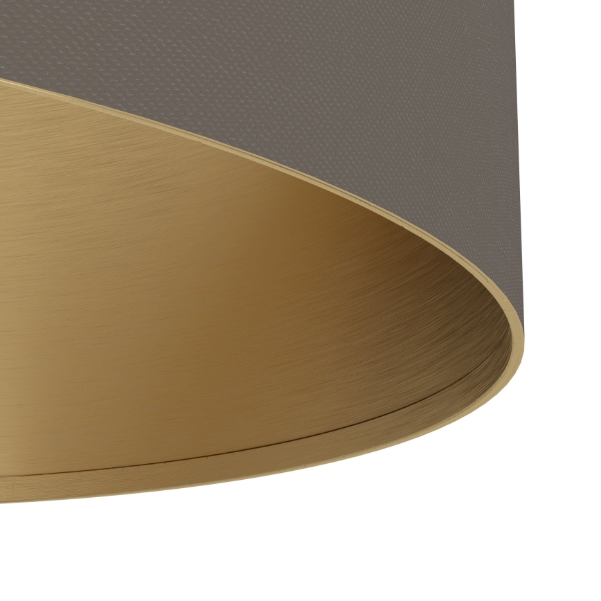 Eglo - Επιδαπέδιο φωτιστικό 1xE27/40W/230V καφέ/χρυσό