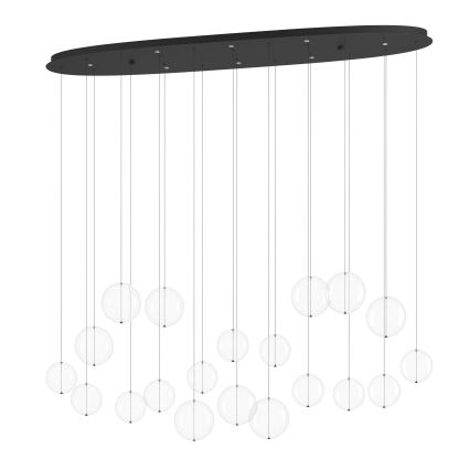 Eglo - Led Dimmable κρεμαστό φωτιστικό οροφής 8xLED/4,2W/230V 3000K διαφανές