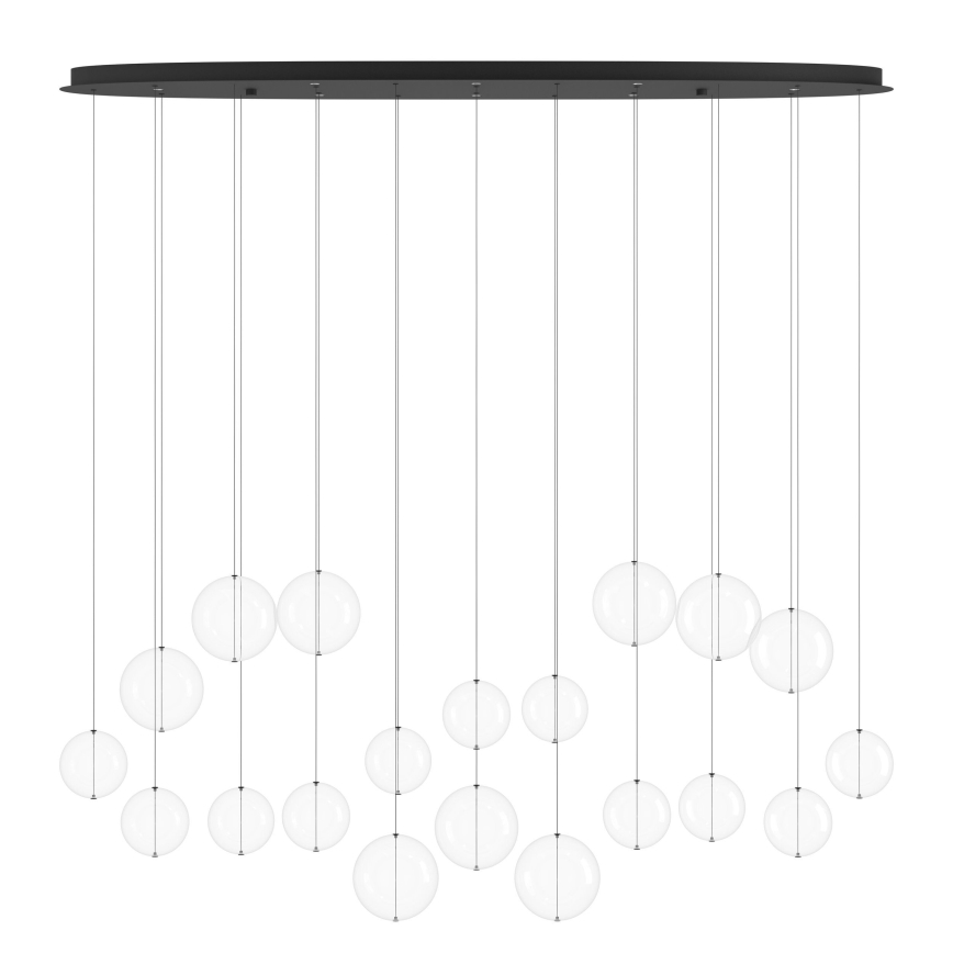 Eglo - Led Dimmable κρεμαστό φωτιστικό οροφής 8xLED/4,2W/230V 3000K διαφανές