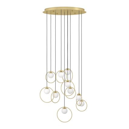 Eglo - Led Dimmable κρεμαστό φωτιστικό οροφής 10xLED/3W/230V 3000K διάμετρος 58 cm χρυσό