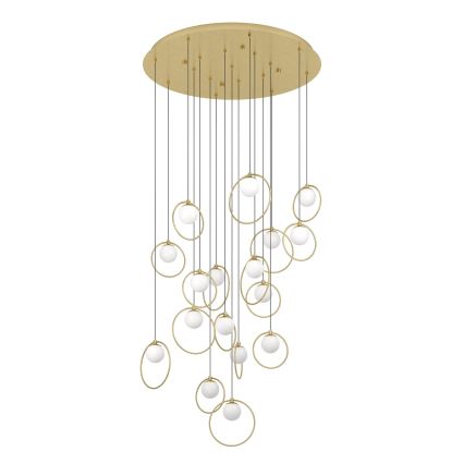 Eglo - Led Dimmable κρεμαστό φωτιστικό οροφής 17xLED/3W/230V 3000K διάμετρος 78 cm χρυσό