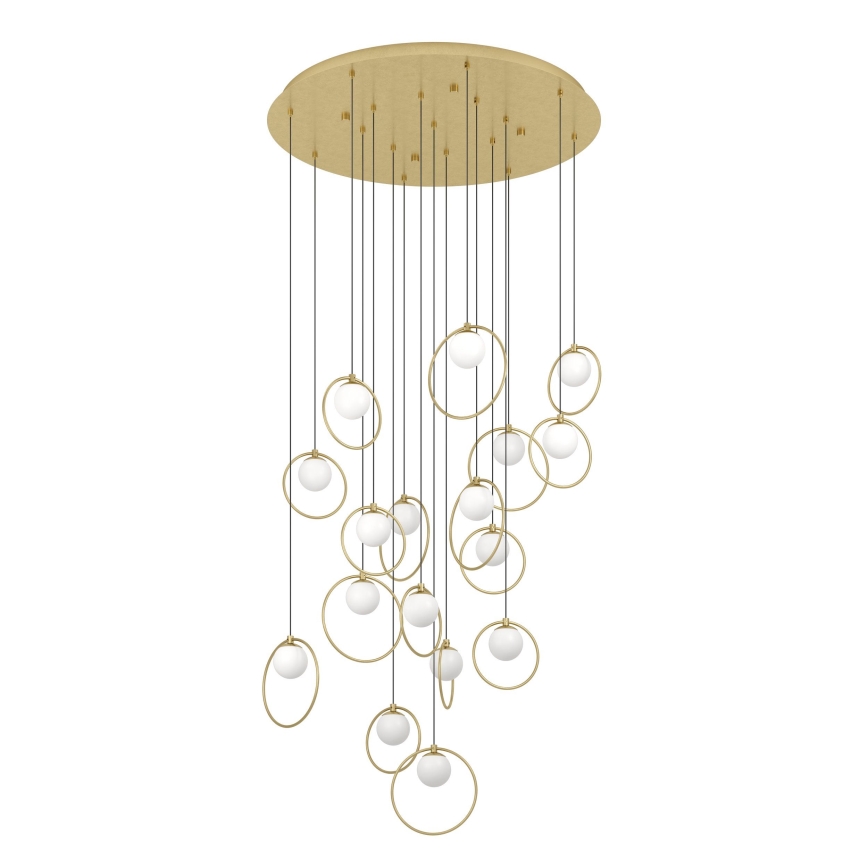 Eglo - Led Dimmable κρεμαστό φωτιστικό οροφής 17xLED/3W/230V 3000K διάμετρος 78 cm χρυσό