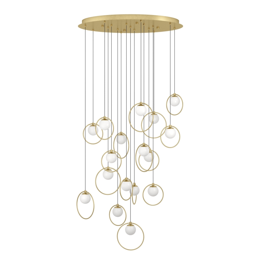 Eglo - Led Dimmable κρεμαστό φωτιστικό οροφής 17xLED/3W/230V 3000K διάμετρος 78 cm χρυσό