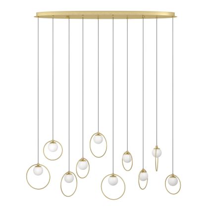 Eglo - Led Dimmable κρεμαστό φωτιστικό οροφής 10xLED/3W/230V 3000K χρυσό