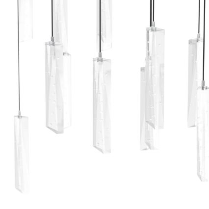 Eglo - Led Dimmable κρεμαστό φωτιστικό οροφής 8xLED/4,2W/230V 3000K διαφανές