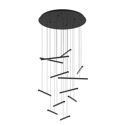 Eglo - Led Dimmable κρεμαστό φωτιστικό οροφής 12xLED/8,4W/230V 3000K μαύρο