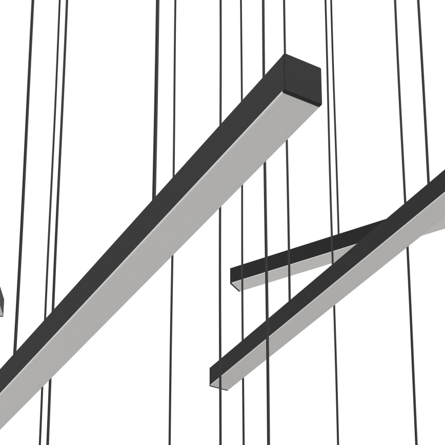 Eglo - Led Dimmable κρεμαστό φωτιστικό οροφής 12xLED/8,4W/230V 3000K μαύρο