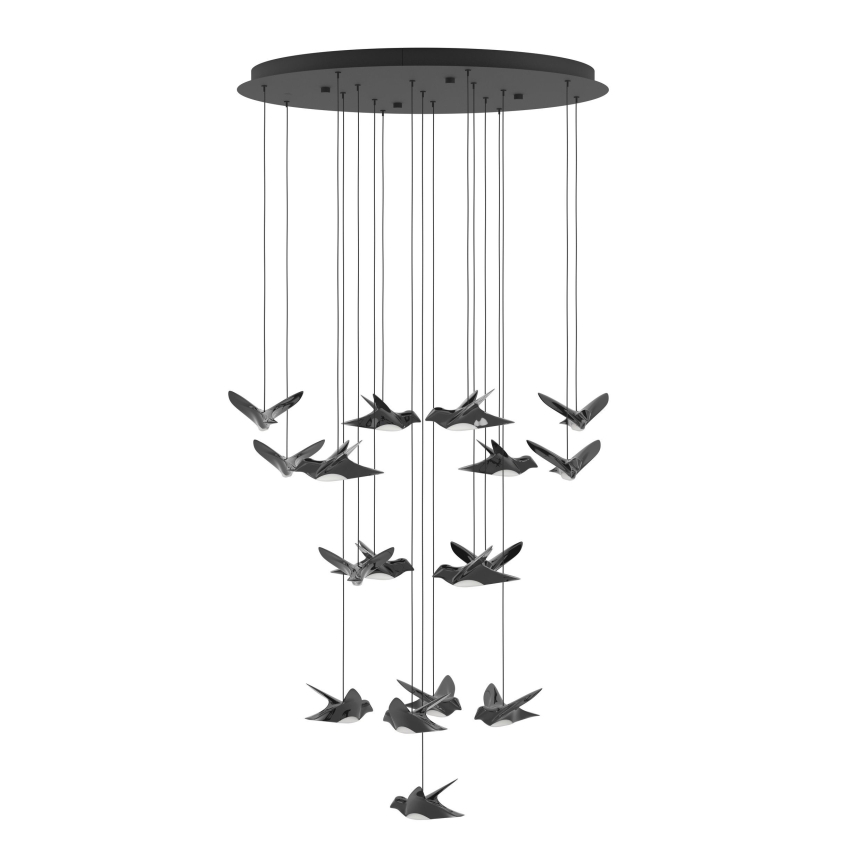 Eglo - Led Dimmable κρεμαστό φωτιστικό οροφής 17xLED/3W/230V 3000K μαύρο