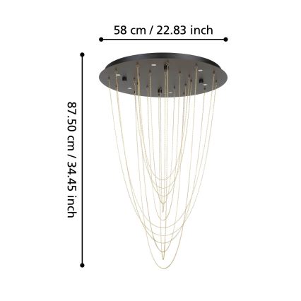 Eglo - LED Dimmable φωτιστικό οροφής 6xLED/4,2W/230V 3000K