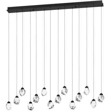 Eglo 390358 - Led Dimmable κρεμαστό φωτιστικό οροφής SINDICAT 14xLED/3W/230V μαύρο/διαφανές