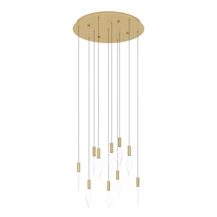 Eglo - Led Dimmable κρεμαστό φωτιστικό οροφής 10xLED/3W/230V 3000K διάμετρος 58 cm χρυσό