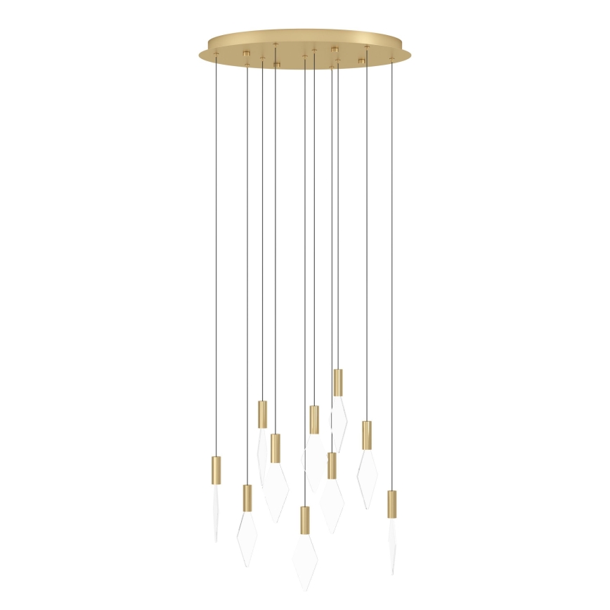 Eglo - Led Dimmable κρεμαστό φωτιστικό οροφής 10xLED/3W/230V 3000K διάμετρος 58 cm χρυσό