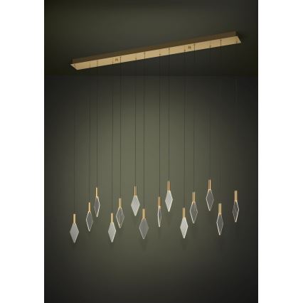 Eglo - Led Dimmable κρεμαστό φωτιστικό οροφής 14xLED/3,3W/230V 3000K χρυσό
